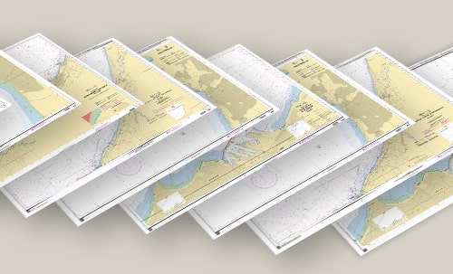 Cartes marines papiers